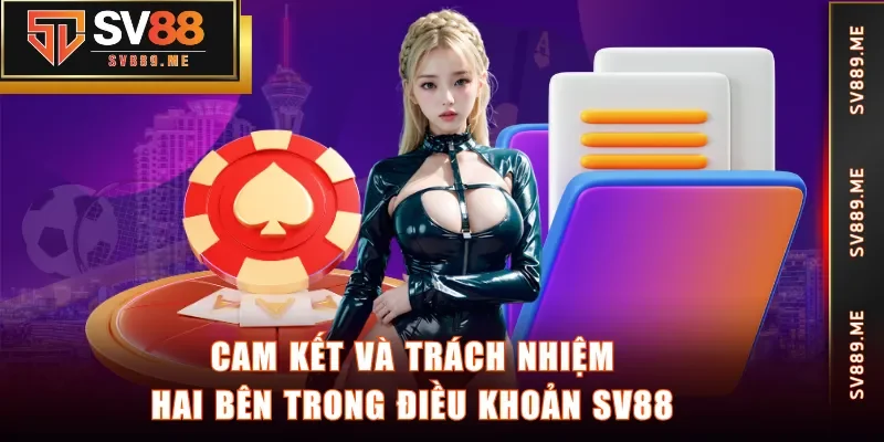 Cam kết và trách nhiệm hai bên trong điều khoản SV88