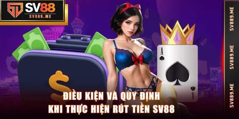 Điều kiện và quy định khi thực hiện rút tiền SV88