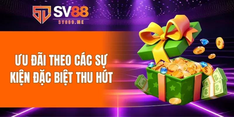 Ưu đãi theo các sự kiện đặc biệt thu hút